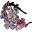 Glitzerndes Strass-Haarband für Damen, elastisch, ideal als Strand- oder Schulaccessoire. 1