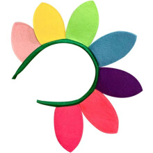 Sonnenblumen-Haarreif, Blumen-Haarschmuck, festlicher Kopfschmuck, Party-Haaraccessoires für Damen, farbenfrohes Blütenblatt-Kostüm-Haarband