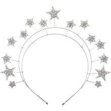 Fünfzackige Sternkrone mit Strasssteinen, ideal für Hochzeiten, Geburtstage, Partys und Aufführungen, für Damen