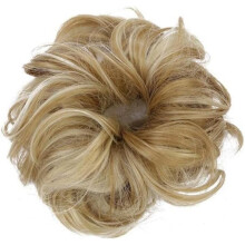 Haarknoten-Verlängerung, Scrunchies, lockiges Haarteil mit Gummiband für Damen-Fotoshootings und Freizeitkleidung