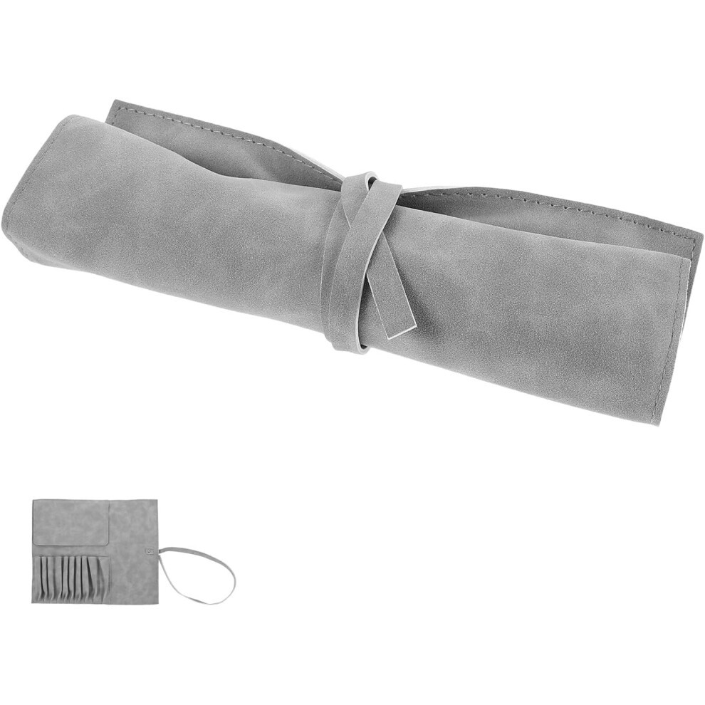 Hkhbjs Makeup Brush Storage Bag Travel Holder Organizer Pouch For Makeup Brushes Stationery Grey For Travel And Organization