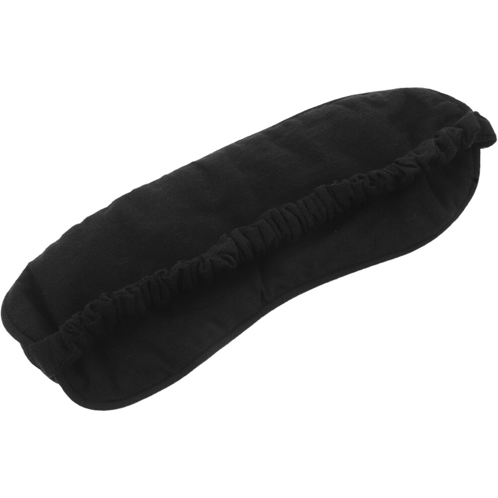 Hkhbjs Linen Blackout Eye Mask For Bedtime Travel And Airplane Use Soft Reusable Sleeping Blindfold Adjustable Design