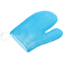 Peelinghandschuhe in Wabenform für Körper und Haut, geeignet für Dusche und Spa, aus Material für die tägliche Baderoutine zu Hause.