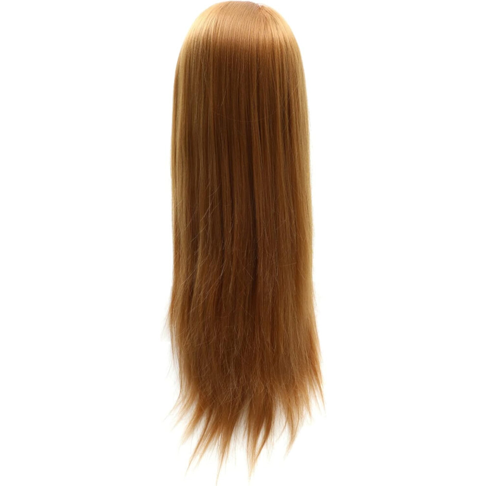 Hkhbjs Hairdressing Mannequin Head For Hair Braiding Practice With Synthetic Golden Hair