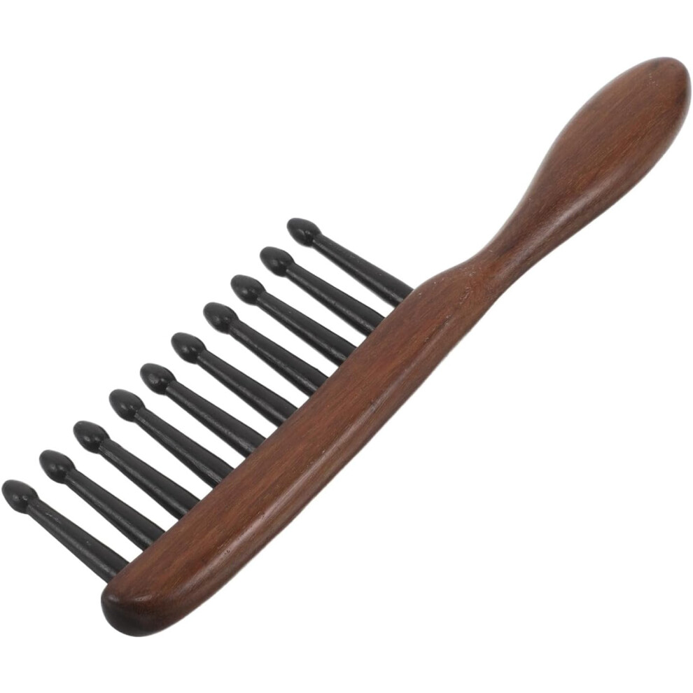 Hkhbjs Wooden Scalp Massage Comb Natural Sandalwood Wide Tooth Hair Care Detangler Scalp Massager