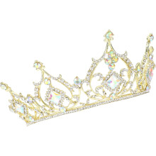Pojkflickans krona-pannband med kristallstrass-tiara för pojkar och flickor, eleganta håraccessoarer för fest, material för födelsedagsfiranden
