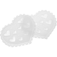 Matrițe de silicon 3D în formă de inimă pentru manichiură DIY, gel reutilizabil