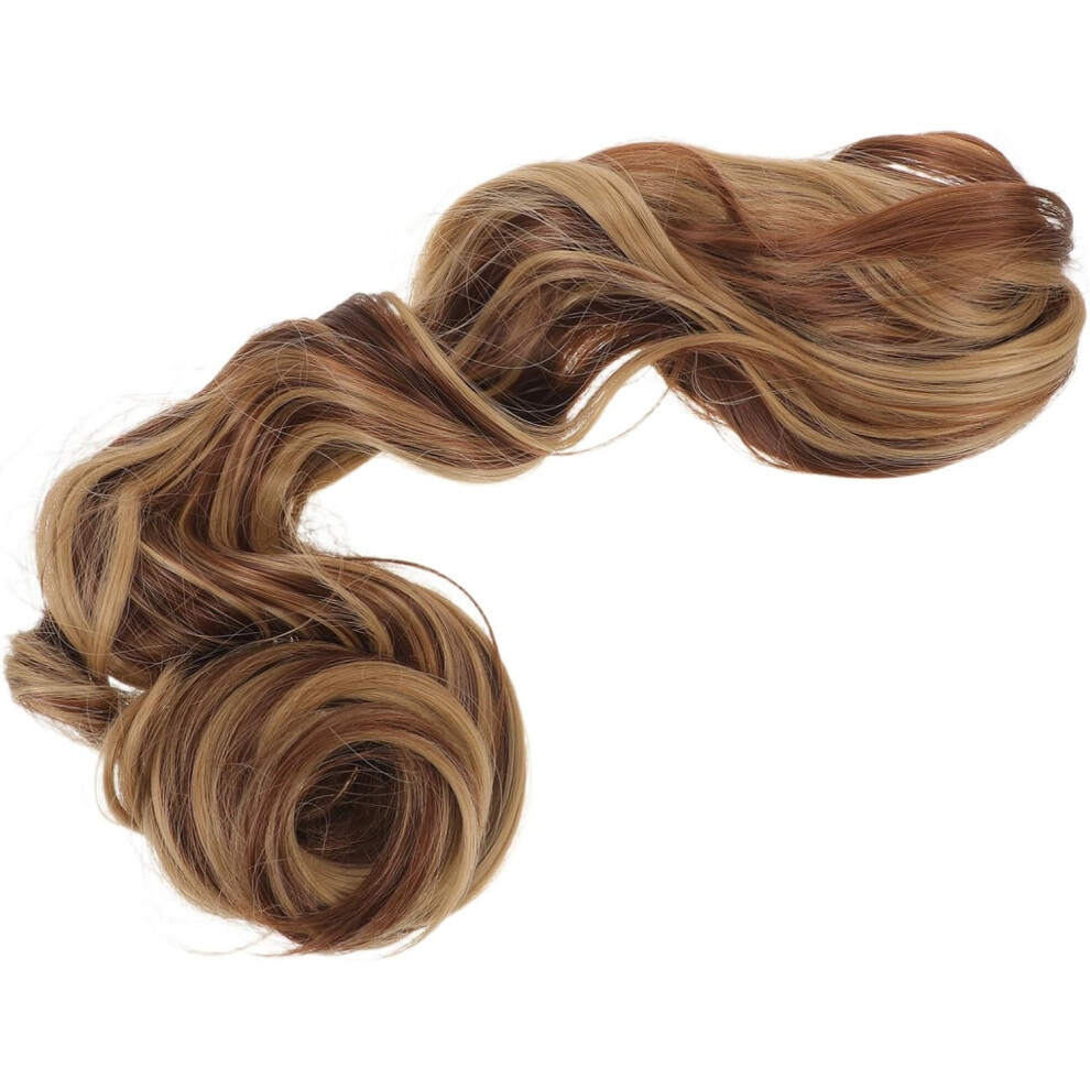 Hkhbjs Long Curly Ponytail Wig Synthetic Hair Extension For Women Natural Looking Wavy Hair Claw Clip For Events And Everyday Wear