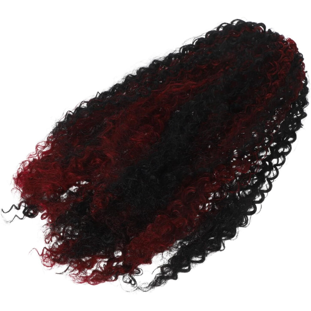 Hkhbjs Heat Resistant Afro Curly Drawstring Ponytail Extension Lightweight Natural Looking Hairpiece