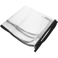 Housse de dossier de chaise de salon 48 x 43 cm, protection imperméable en plastique pour chaise de coiffeur