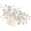 Bridal Hair Comb Flower Design Elegant Side Comb 1