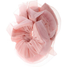 Organza Jumbo Hårbånd Store Ruffled Chiffon Hestehale Holdere Myke Overdimensjonerte Hårtilbehør For Kvinner Bryllupsfest