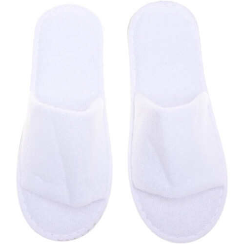 Half-covered Slippers Disposable Open Toe Slippers for Guests