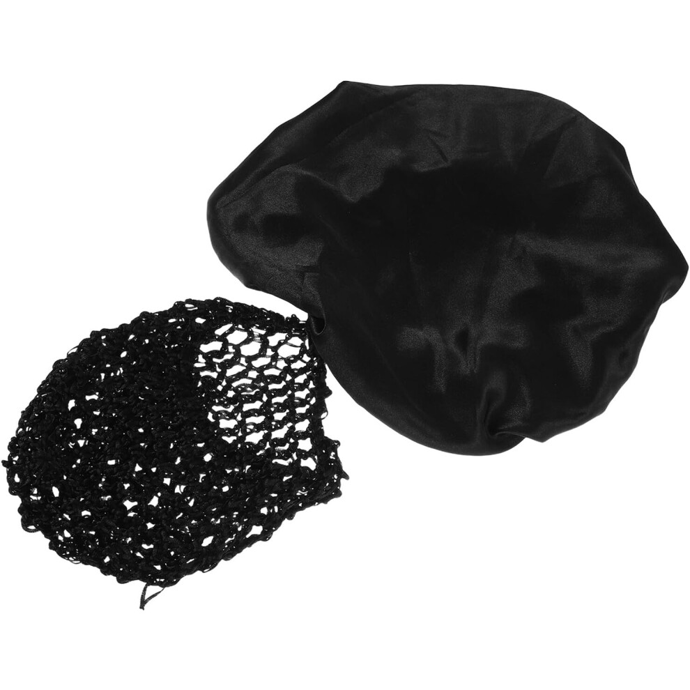 Hkhbjs Rolled-Brimmed Sleeping Cap For Women And Men Adjustable Hair Bonnet Detachable Head Cover