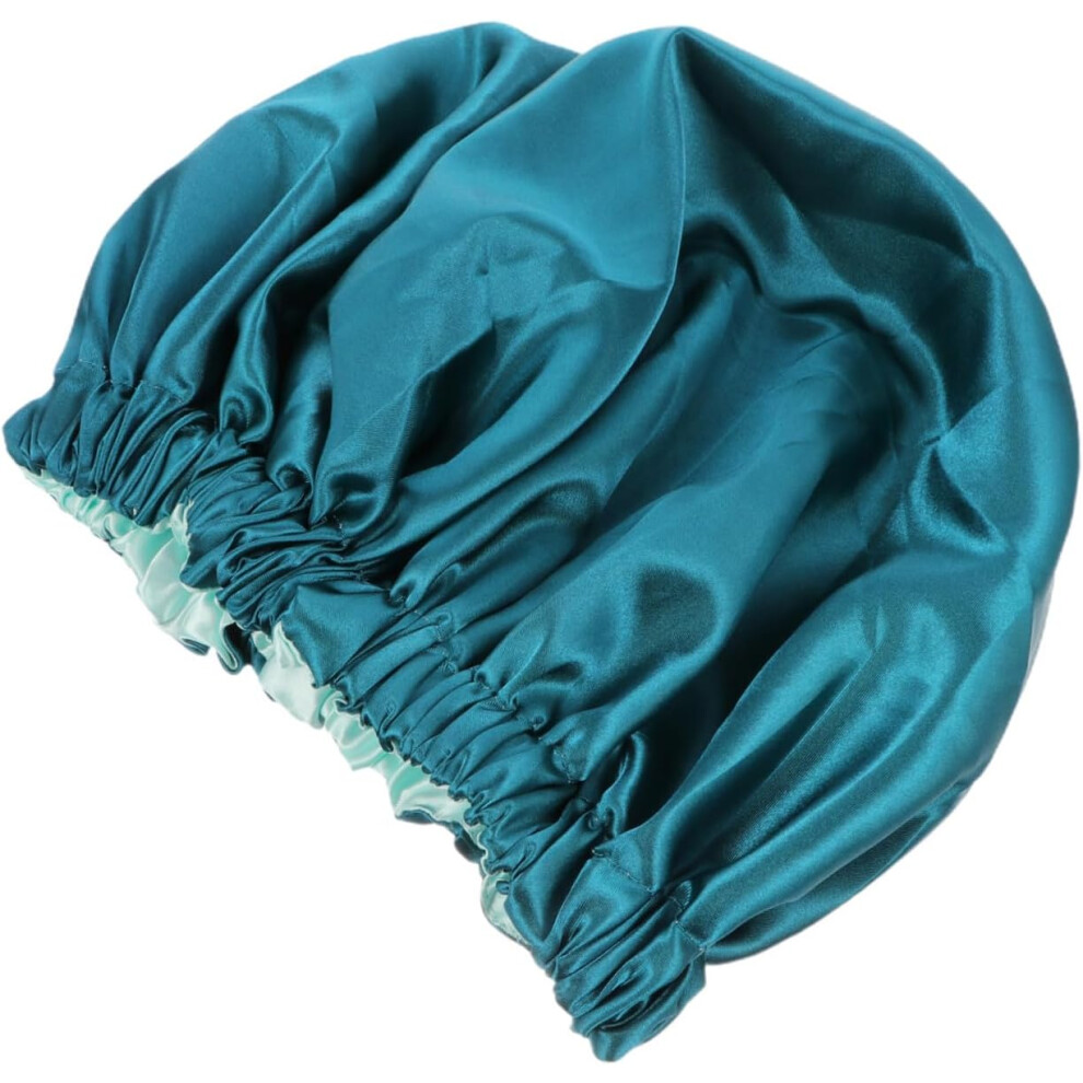 Large Double Layer Satin Sleep Hat for Women Elastic Band Hair Bonnet for Sleeping Full Cover Hair Wrap Protecting Moisture and Shine-image-OPC-PWM26B9-NEW