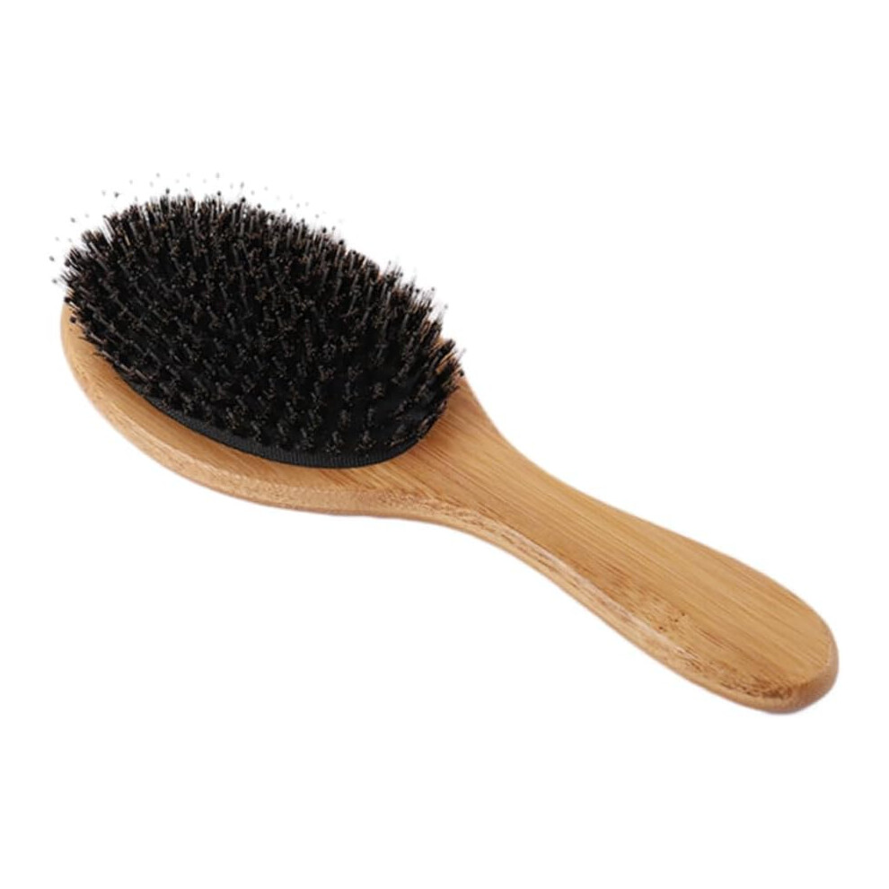 Hkhbjs Wooden Bristle Scalp Comb Curved Hair Brush Massage Comb For Curly Tangled Hair Detangling Hairbrush Natural Bristles