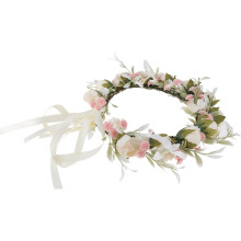 Zarter Blumenkranz für die Braut, Vintage-Blumenhaarband für Hochzeiten, bezaubernder Kopfschmuck