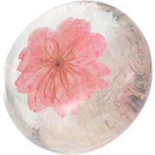 Facial Cleaning Soap with Cherry Blossom Flower Essential Oil, Pink Bath Cosmetic Soap Bar for Body Care and Shower Use