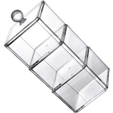 Kosmetik-Werkzeugkasten, Wattepadhalter, Acryl-Schreibtischaufbewahrungsbox