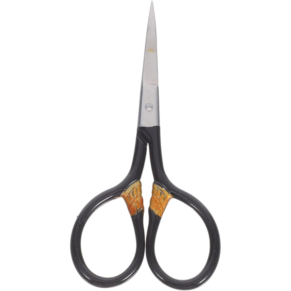 Hkhbjs Black Multipurpose Micro Scissors Stainless Steel Portable For Eyebrow Grooming Scissor Small Grooming Scissors For Women Home Travel Use