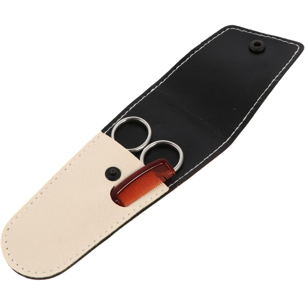 Hkhbjs Stainless Steel Eyebrow Scissors For Women And Men Mustache Trimming Scissors Beard Comb For Beard Grooming And Shaving Routine