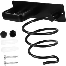 Hair Dryer Wall Hanger Aluminum Alloy Bathroom Storage Rack for Hair Dryer Wall Hanging Organizer Hooks Drying