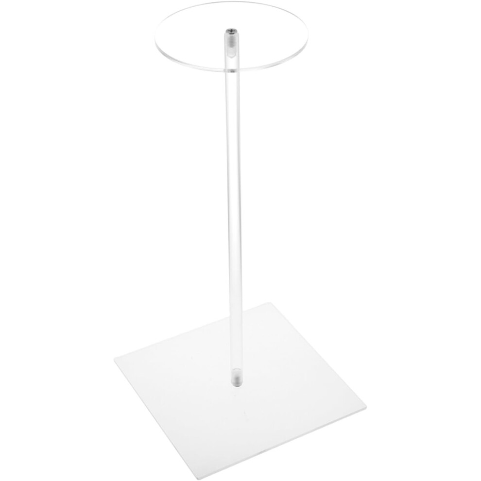 Hkhbjs Unisex Acrylic Hat Display Stand Round Baseball Cap Organizer Space Saving Tabletop Holder For Closet Bedroom Dresser