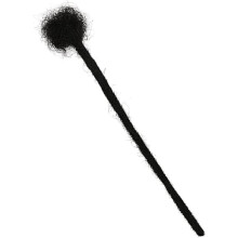 Echthaar-Dreadlock-Extensions, 20 cm, schwarze Echthaar-Dreadlocks für Männer im Hip-Hop-Stil