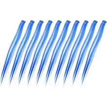 10 farbige Clip-in-Haarverlängerungen für Damen, glatte Haarteile mit Clip-in-Design und einfacher Befestigung