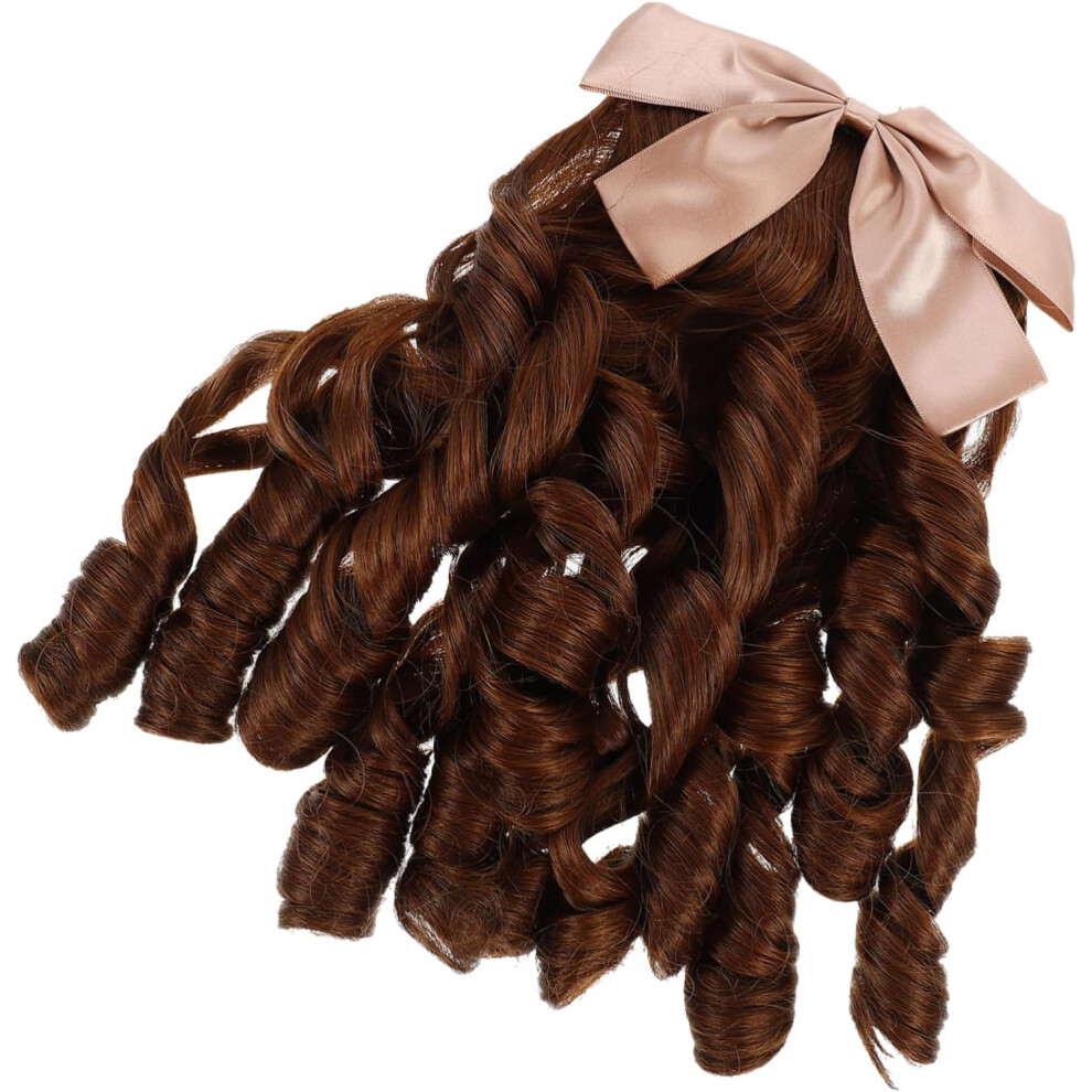 Hkhbjs Unisex Retro Ponytail Extension Hairpiece Wig Realistic Performance Wig For Women Long Curly Hair
