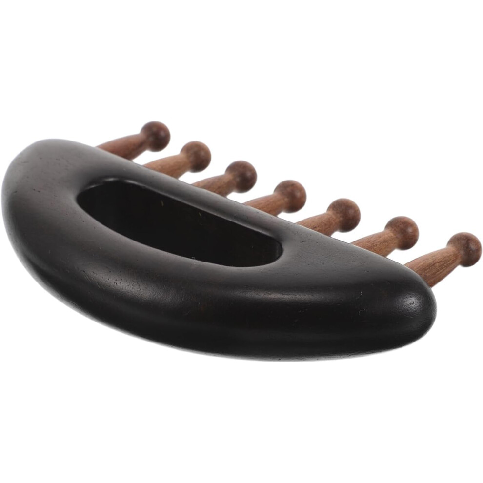 Hkhbjs Unisex Natural Handmade Sandalwood Comb Wooden Scalp Massager Wide Tooth Hair Comb