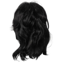 Schwarze kurze Kunsthaarperücke für Damen, Haarverlängerung für Teenager-Mädchen, ideal für festliche Anlässe.