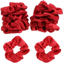 10pcs Red Hair Ties Christmas Elastic Scrunchies Hair Bands Ponytails Holders for Xmas Scrunchies and Ties