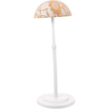 Bærbar parykkstativholder for parykkdukkehoder, hårstylingverktøy og sminkebord