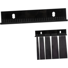 Hängender Haarständer, Perückenständer, Flechthaarständer, schwarzer Acryl-Wandhalter für mehrere Perücken
