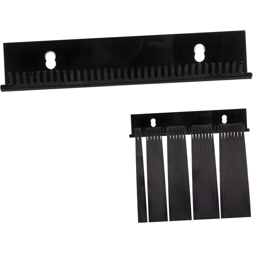 Hkhbjs Unisex Black Hanging Hair Stand Wig Display Stand Braiding Hair Rack Acrylic Wall Mount Hanger Rack For Multiple Wigs