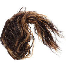 Damen-Perücken-Haarverlängerungen mit Wellenmuster, Clip-Haarclips, lockiges Echthaar, künstlicher Pferdeschwanz, Accessoires