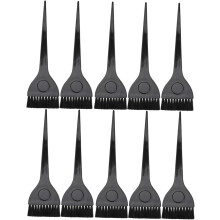 Hair Dyeing Brush and Hair Tint Applicator 10pcs Set Professional Barber Hairdressing Tool for Salon and Home Use Random Colors