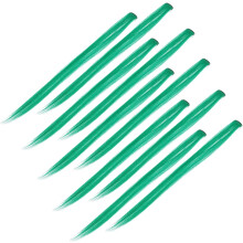 10 Stück Haarclips, grüne Haarverlängerungen für Mädchen, unsichtbare Clips