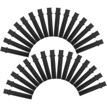 100 schwarze Entenschnabel-Haarspangen aus Metall für dickes Haar zum Abteilen und für individuelles Styling, rostfreie Haarspangen
