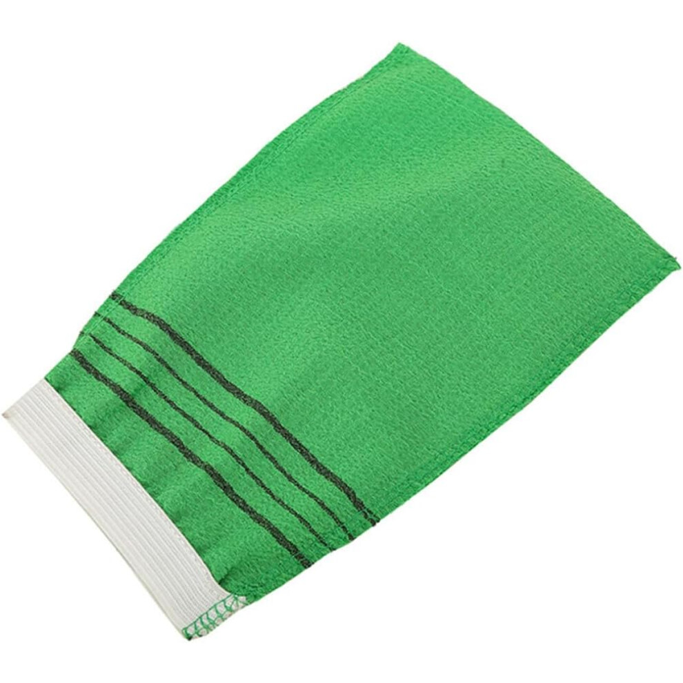 Hkhbjs 10Pcs Green Coarse Texture Bath Gloves Exfoliating Bath Mitts Thickened Wash Towels