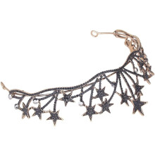 Braut-Haarreif mit Sternenmuster aus Legierung, Strass-Haarschmuck für Damen