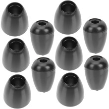 Ear Tips Small Size 10pcs Black for Earbuds Silicone Replacement and Accurate Auscultation