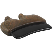 Wooden Facial Gua Sha Massage Board for Muscle Relaxing Sandalwood Gua Sha Tools Manual