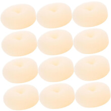 12-delige set hulpmiddelen voor het maken van haarknotjes voor vrouwen en meisjes, inclusief een donut-haarknotje voor verschillende kapsels.