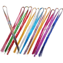 Feen-Haaraccessoires-Set, Glitzer-Haarverlängerungen, Häkelring, Damen-Lametta