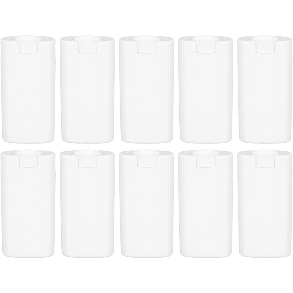 Hkhbjs Cream/White Empty Refillable Bottles 10Pcs Flat Tube Sub Containers For Skincare And Hair Products