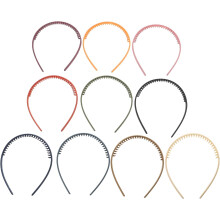 10er-Pack moderne Haarbänder für Mädchen, zarte Kopfbedeckungen, schicke Haarreifen aus Kunststoff, modische Haaraccessoires