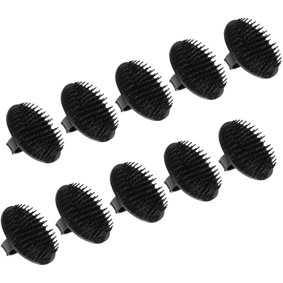 Hkhbjs 10Pcs Scalp Exfoliator Shampoo Brush With Soft Flexible Bristles