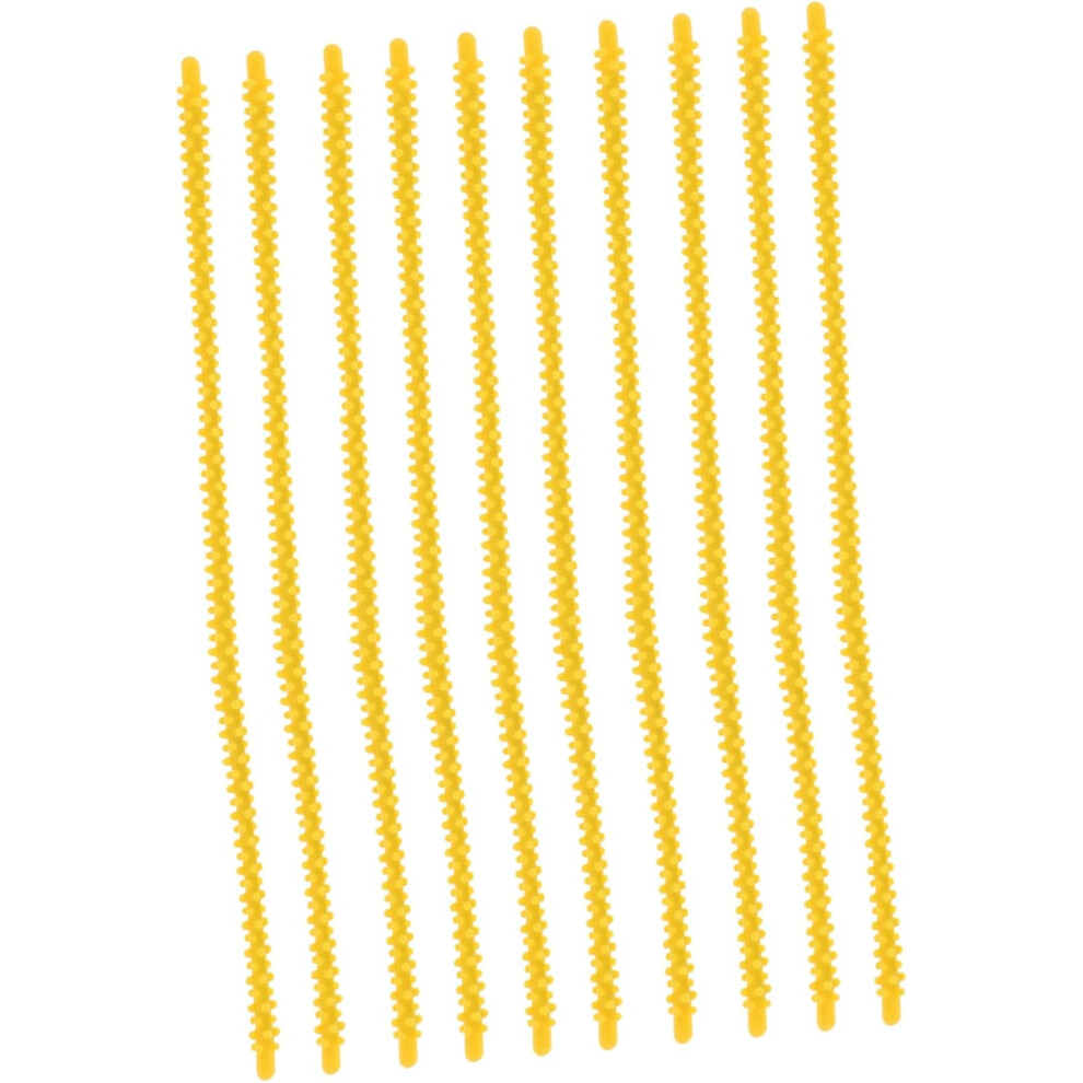 Hkhbjs Yellow 10Pcs Spiral Hair Curlers Perm Rods Hair Rollers Heatless Spiral Curlers